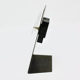 Small Desk Clock in Brown By David M Bowman Studio