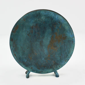 Small Round Vase in Antique Blue By David M Bowman Studio