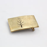 Tree Belt Buckle By David M. Bowman Studio