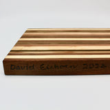 Striped Hardwood Cutting Board By David Eichorn