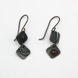 Double Square Garnet Earrings By Sarah Liron