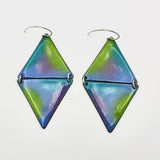 Colorful Double Triangle Earrings By Iris Willow