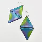 Colorful Double Triangle Earrings By Iris Willow