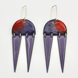 Double Triangle Sprinkle Earrings By Iris Willow