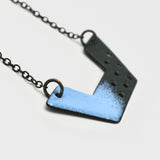 Light Blue and Gray Necklace By Iris Willow