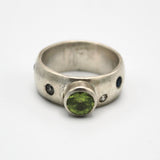Peridot and Topaz Ring By Karen Edgerly
