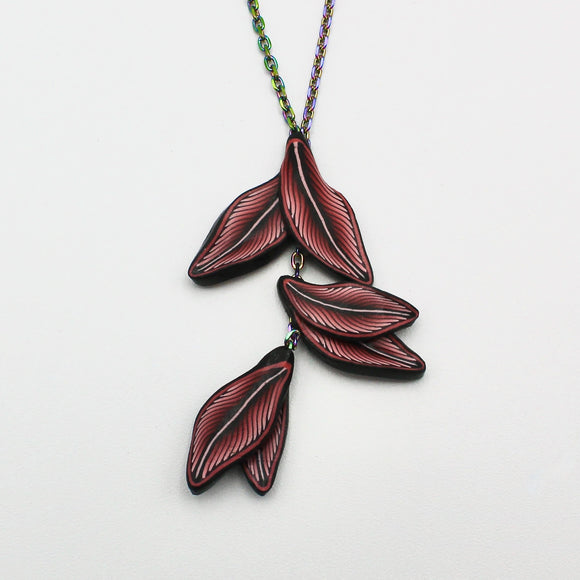 Red Leaves Necklace By Arbel Shemesh