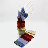 Upcycled Fingerless Rainbow Gloves By Arbel Shemesh