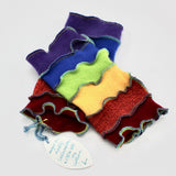 Upcycled Fingerless Rainbow Gloves By Arbel Shemesh