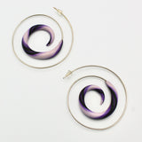 Purple Spiral Earrings By Arbel Shemesh