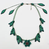 Blue and Green Leaf Necklace By Arbel Shemesh