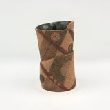 Wrapped Vase With Lines and Dots By Jennifer Joh