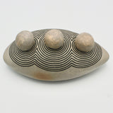Oval Vessel With Three Rocks By Jennifer Joh