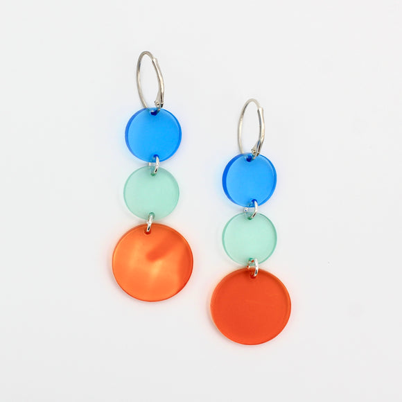 Multicolored Circle Earrings By Robin Senour