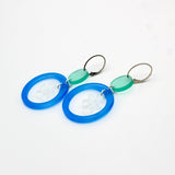 Cool Tone Acrylic Earrings By Robin Senour