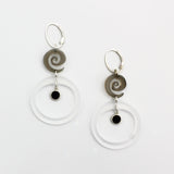 Smokey Spiral Earrings By Robin Senour