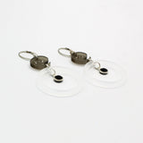 Smokey Spiral Earrings By Robin Senour