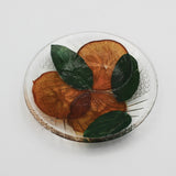 Persimmon Glass Condiment Dish By Margaret Dorfman