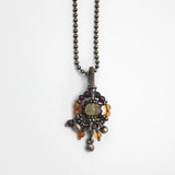 Silver Wrapped Citrine Pendant By Theresa Kwong