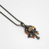 Silver Wrapped Citrine Pendant By Theresa Kwong