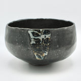 Black Floral Serving Bowl By Gail Miles