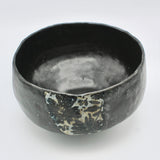 Black Floral Serving Bowl By Gail Miles