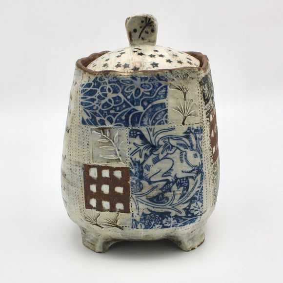 Rattle Lidded Jar By Gail Miles