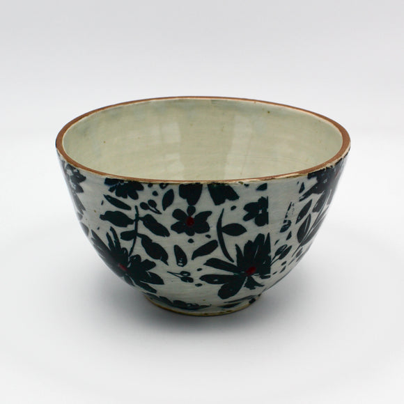 Ramen Bowl With Flowers By Gail Miles