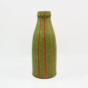 Speckled Green Vase By Margaret Norman