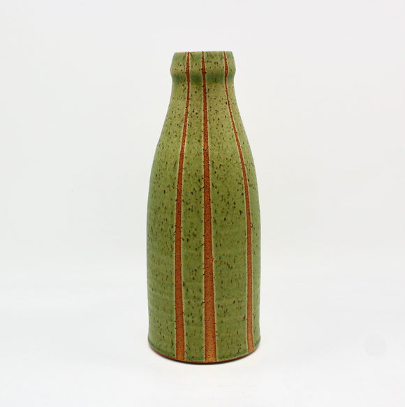 Speckled Green Vase By Margaret Norman
