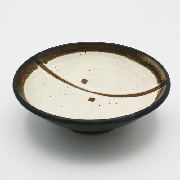 Dessert Bowl in Black By Margaret Norman