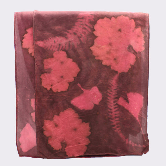 Silk Scarf in Madder By Mayumi Fujio