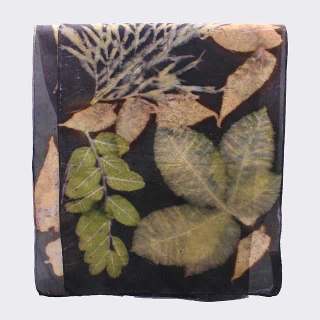 Silk Scarf in Logwood By Mayumi Fujio