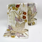 White Silk Scarf By Mayumi Fujio