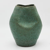 Teal Speckled Vase By Kurt Heffron