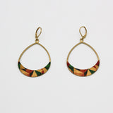 Washi Oval Hoop Earrings By Riquelle Small