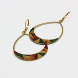 Washi Oval Hoop Earrings By Riquelle Small