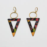 Washi Triangle and Hoop Earrings By Riquelle Small