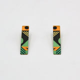 Large Washi Post Earrings By Riquelle Small