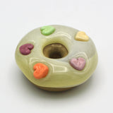 Candy Heart Donut By Bay Blown Glass