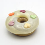 Candy Heart Donut By Bay Blown Glass