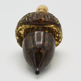 Brown Acorn By Bay Blown Glass