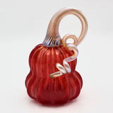 Baby Pumpkin in Red By Bay Blown Glass