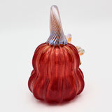 Baby Pumpkin in Red By Bay Blown Glass