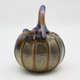 Baby Pumpkin in Mottled Green and Purple By Bay Blown Glass