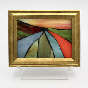 Landscape Convergence, Framed Suncatcher By Vineeta Chand