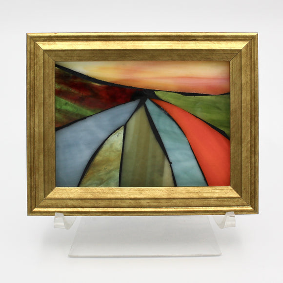 Landscape Convergence, Framed Suncatcher By Vineeta Chand