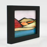 "Dusky Pink Landscape" Glass Mosaic By Vineeta Chand