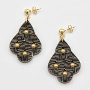 Teardrop Deco Earrings By Frances Chang