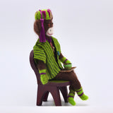 Sock Monkey Needle Felt By Lisa Glicksman